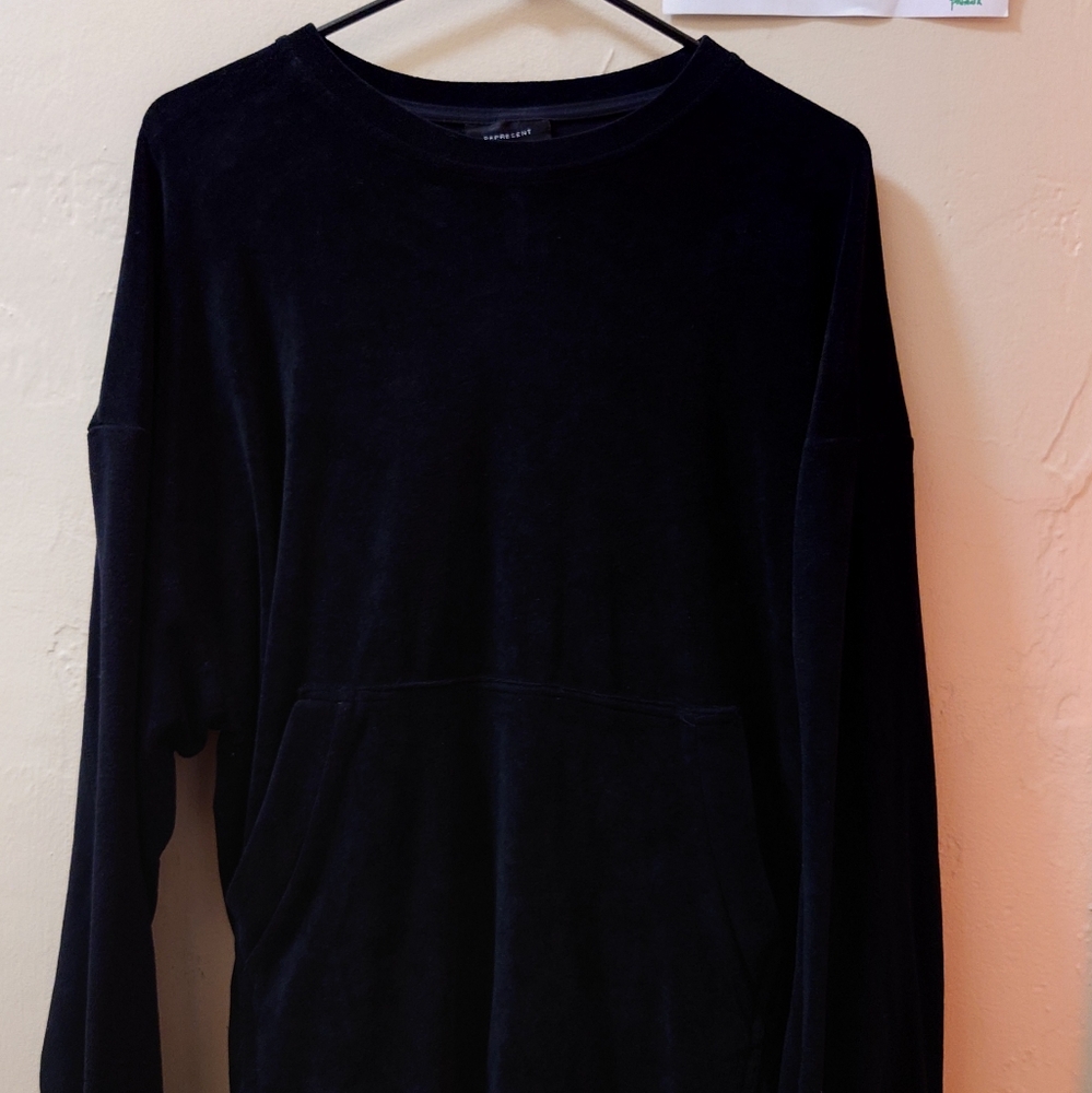 REPRESENT velour pouch sweater